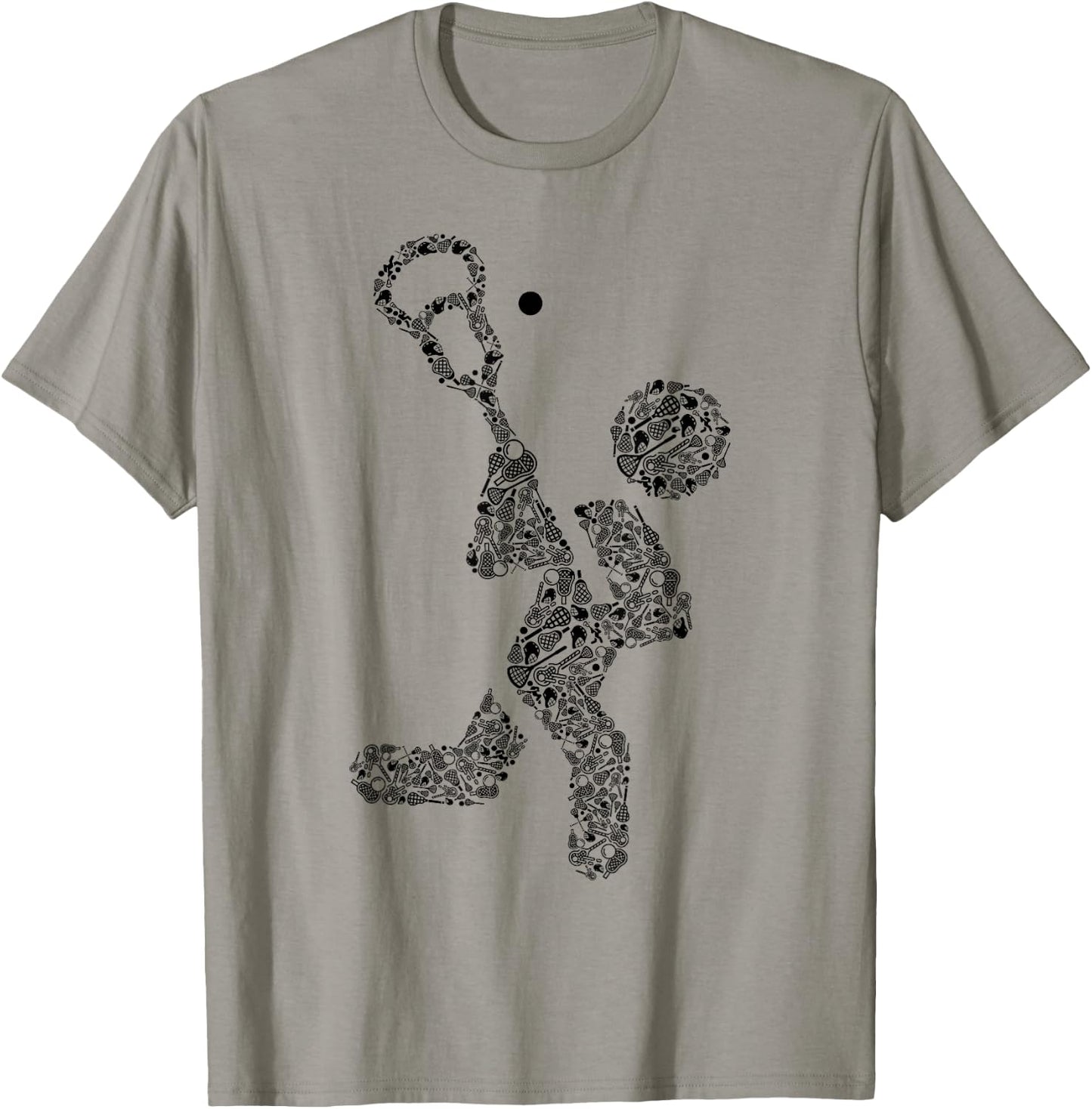 Icon Lacrosse Player Shirt | Lacrosse Coach Shirt | Lacrosse T-Shirt - T-Shirt | Sand
