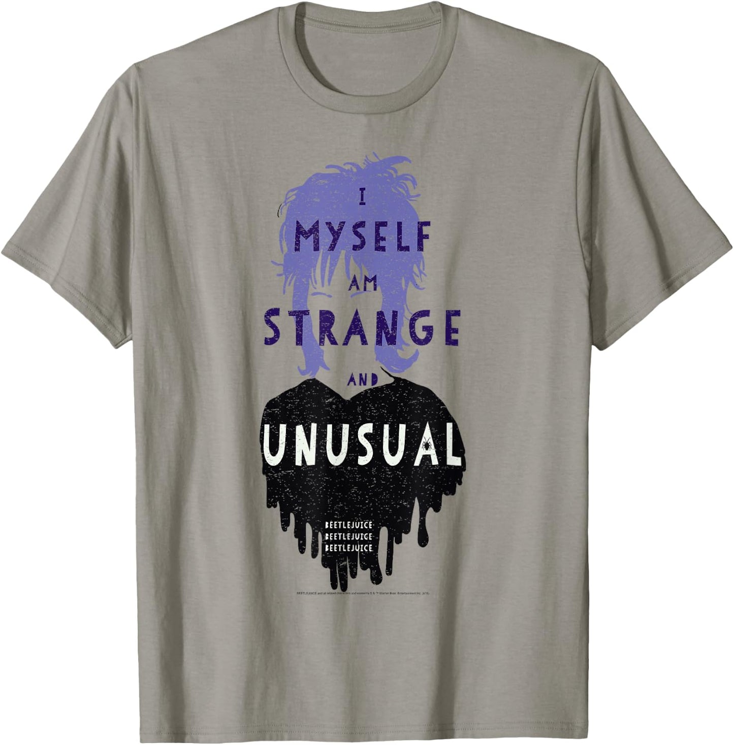 Beetlejuice Lydia I Myself Am Strange and Unusual Minimal T-Shirt - T-Shirt | Sand