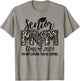 Senior Mom Class of 2025 Senior Mama 2025 Leopard Graduation T-Shirt - T-Shirt | Sand