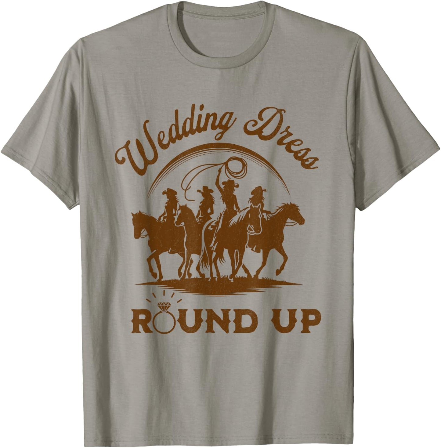 Country Western Wedding Dress Shopping Shirt Bridal Party Women T-Shirt - T-Shirt | Sand
