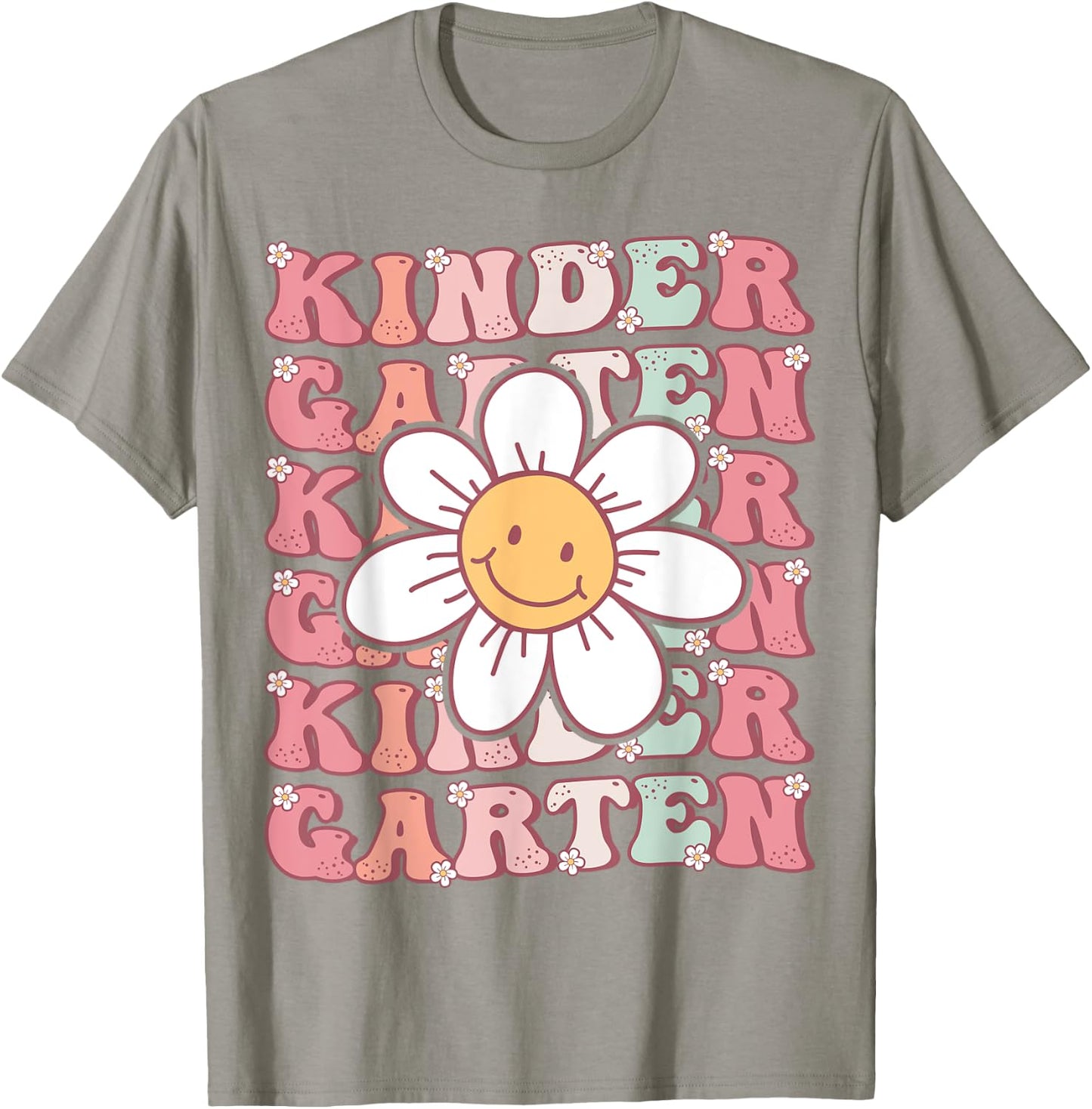 Groovy Kindergarten Back To School First Day of Kindergarten T-Shirt - T-Shirt | Sand