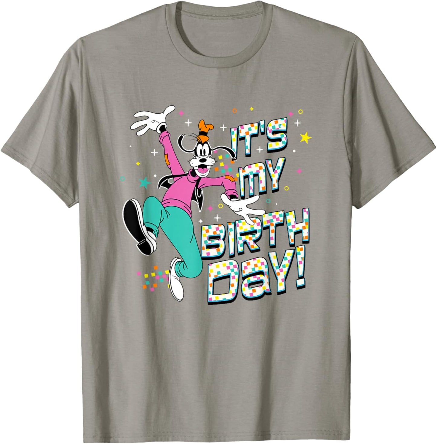 Disney Mickey And Friends It's My Birthday Goofy Logo T-Shirt - T-Shirt | Sand