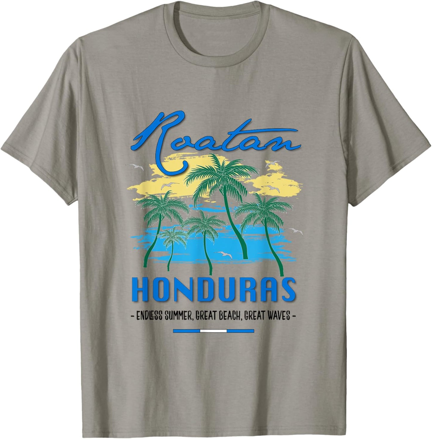 Roatan Honduras Travel Souvenirs Fish Gifts Shirt T-Shirt - T-Shirt | Sand