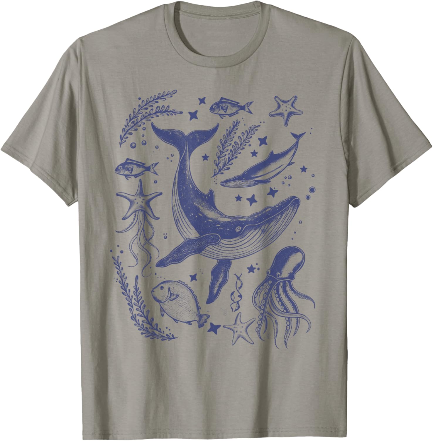 Ocean Marine Life Collection Sea Life lover Graphic T-Shirt - T-Shirt | Sand