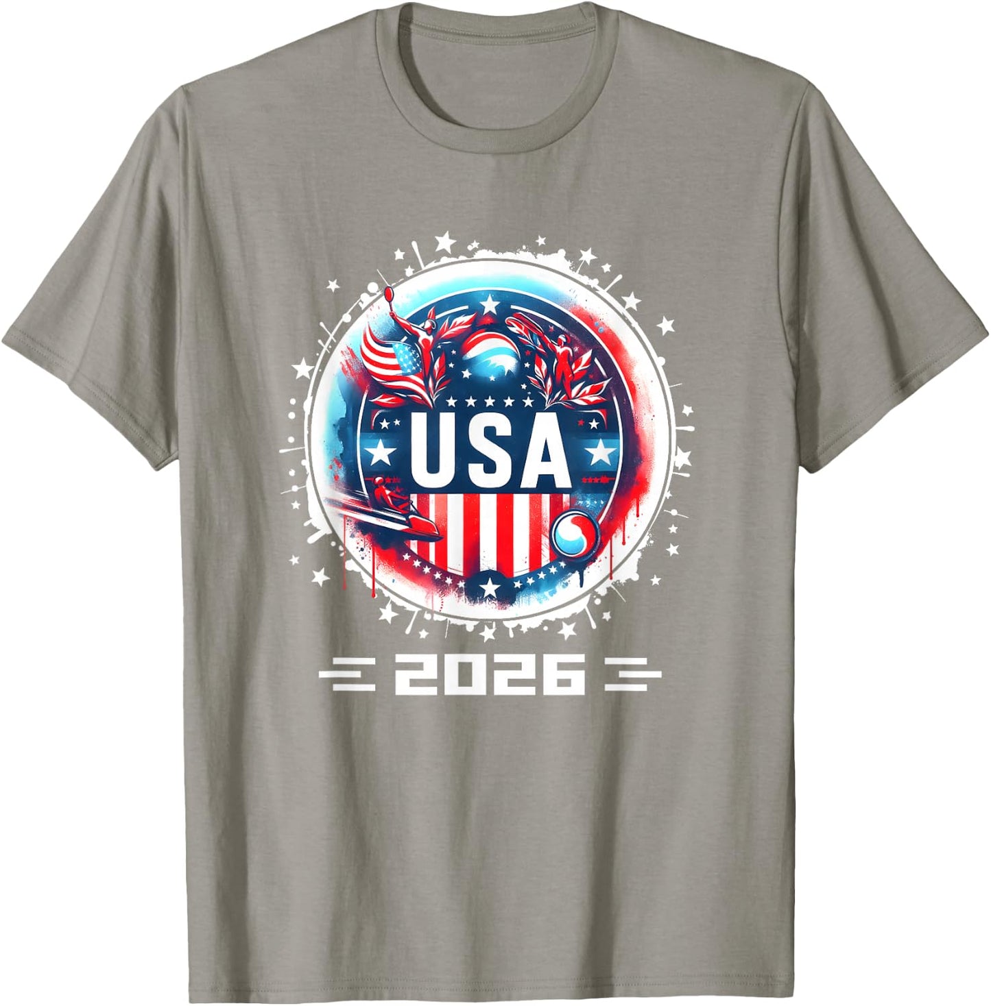 American Flag USA Player 2026 Boys Kids Men Women USA 2026 T-Shirt - T-Shirt | Sand