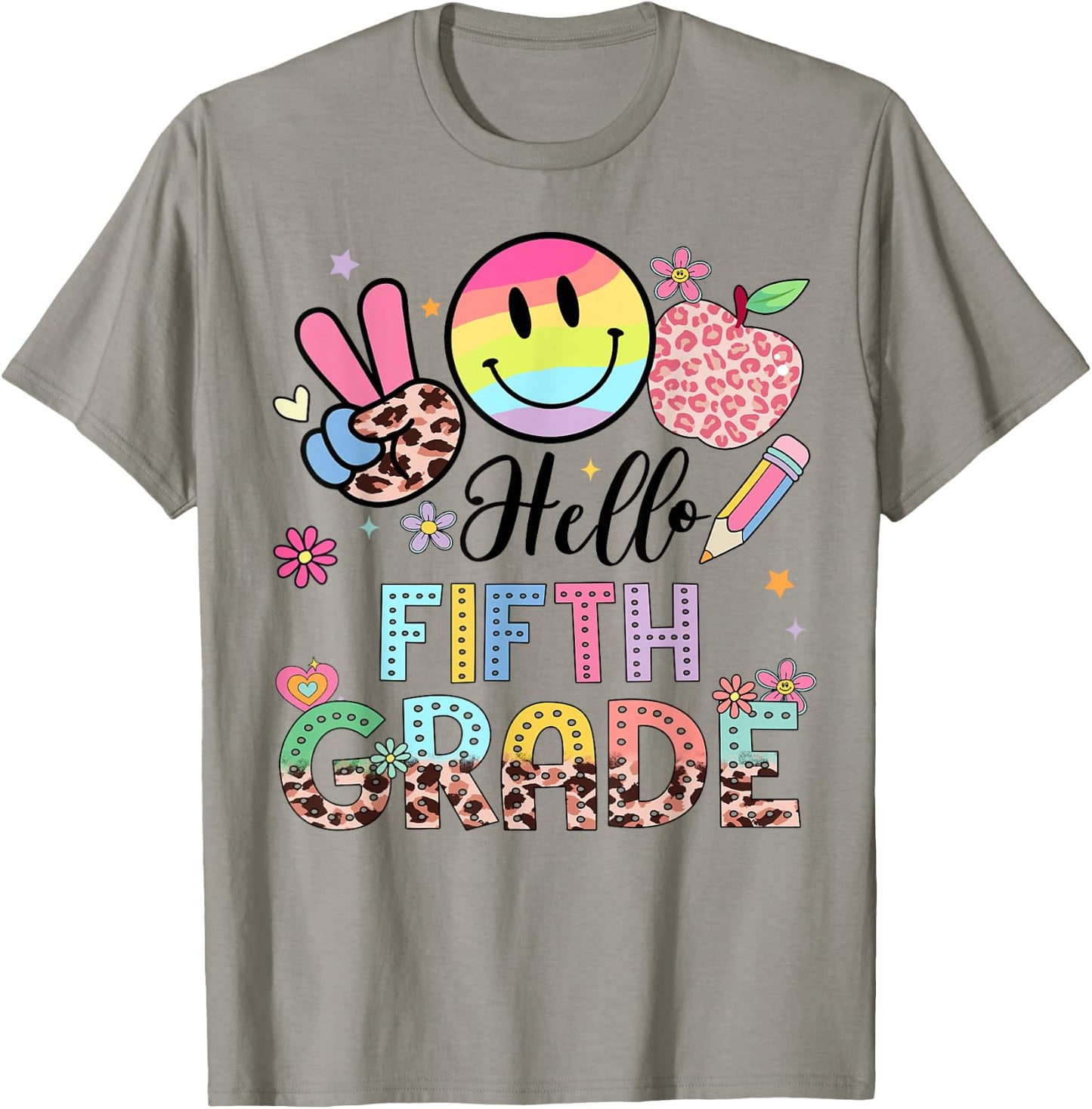 Hello 5th grade Boy Girl Teacher Back To School 5th grade T-Shirt - T-Shirt | Sand