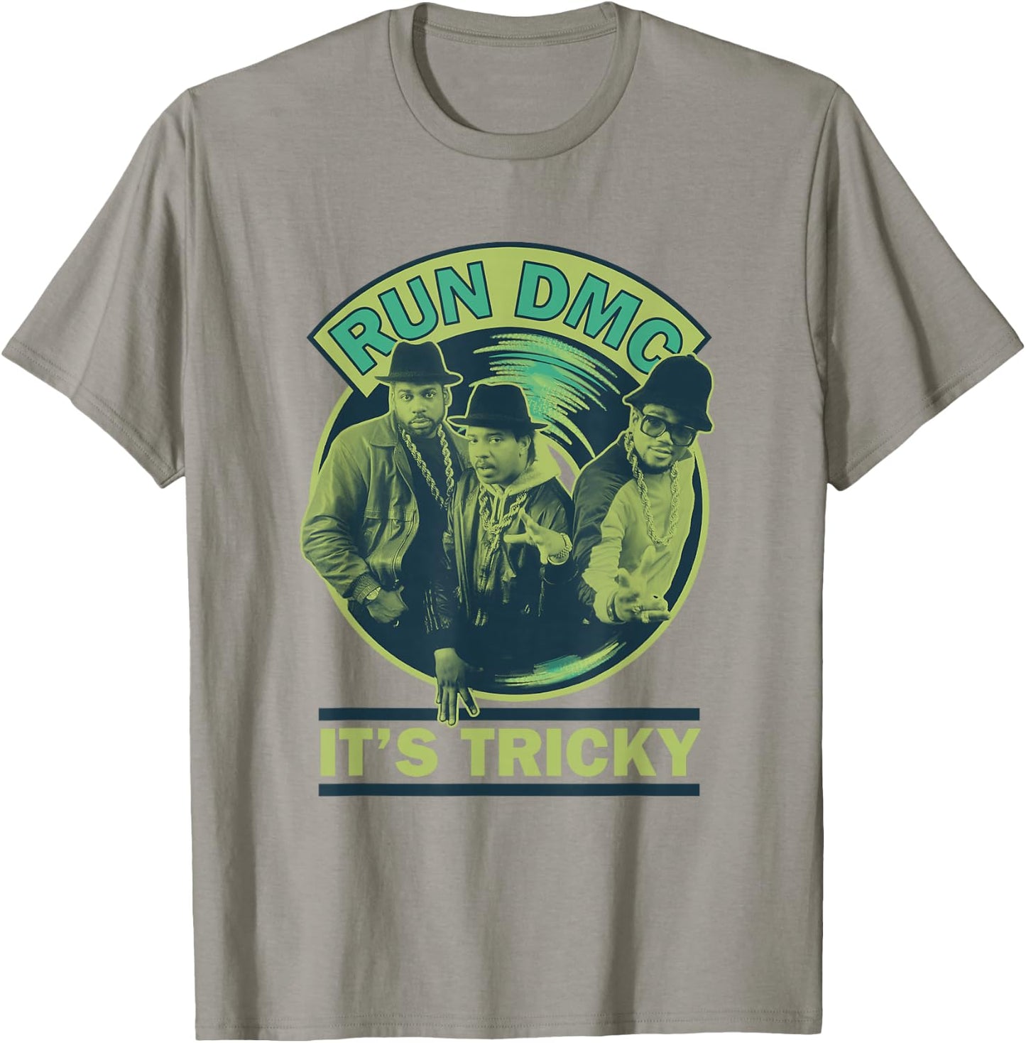 Run DMC It's Tricky Green T-Shirt - T-Shirt | Sand