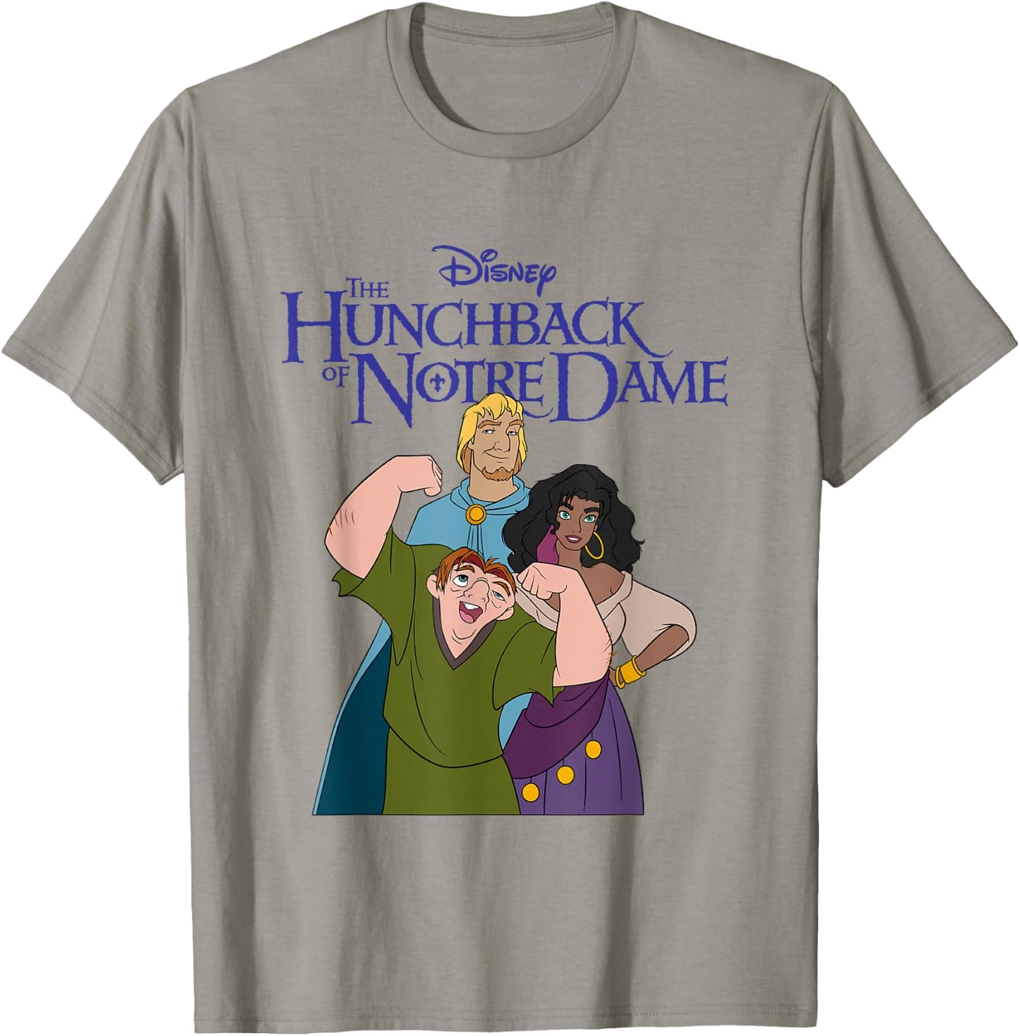 Disney The Hunchback of Notre Dame Group Shot Chest Poster T-Shirt - T-Shirt | Sand