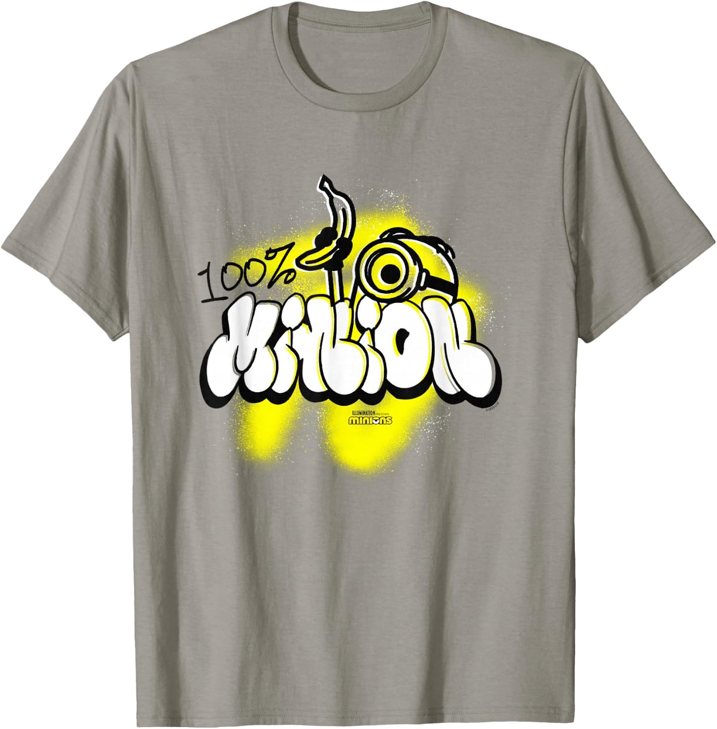 Minions 100% Minion Urban Style Banana Mural Vintage T-Shirt - T-Shirt | Sand
