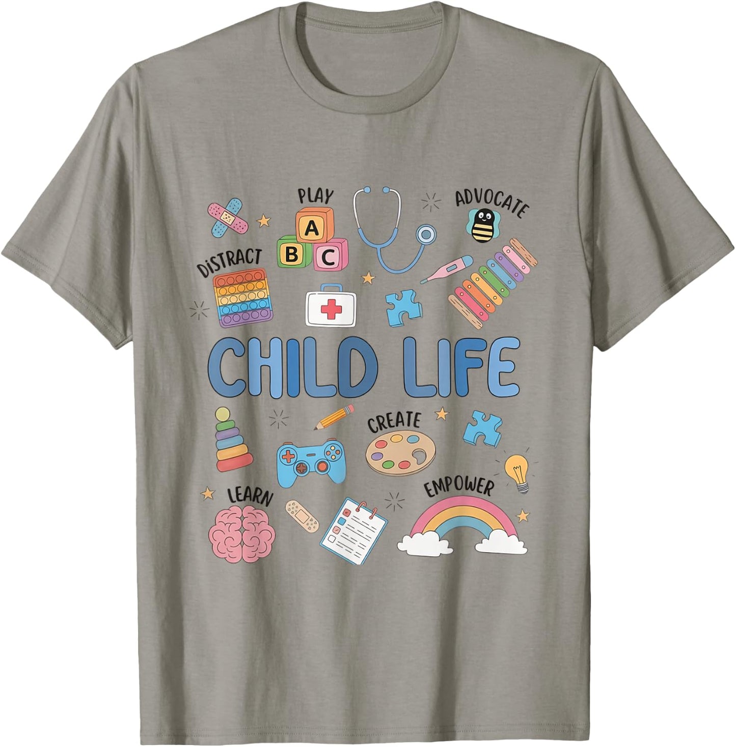 Child Life Specialist Cute CLS CCLS Child Life Intern T-Shirt - T-Shirt | Sand