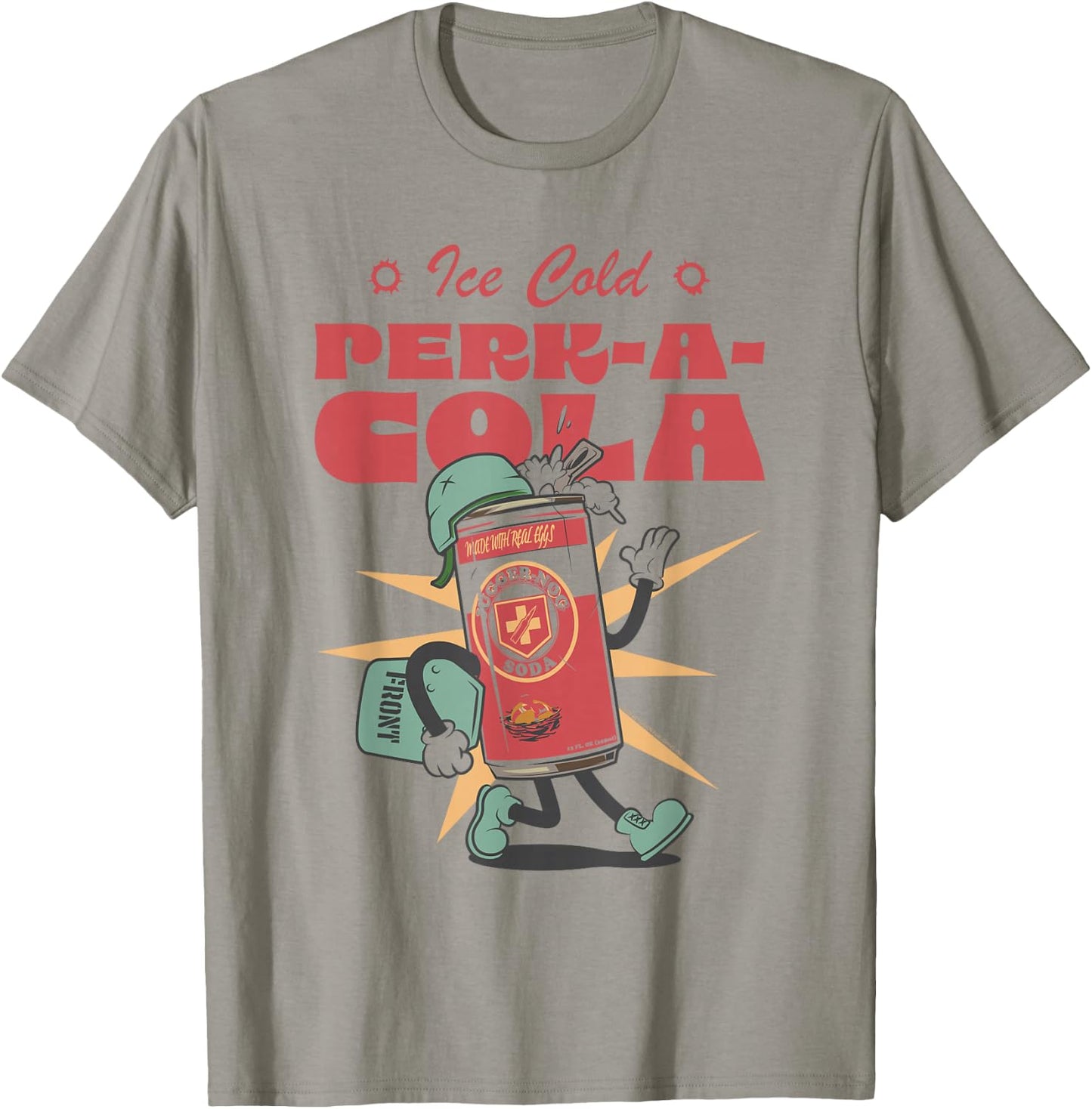 Call of Duty Ice-Cold Juggernog Perk-A-Cola Can Video Game T-Shirt - T-Shirt | Sand