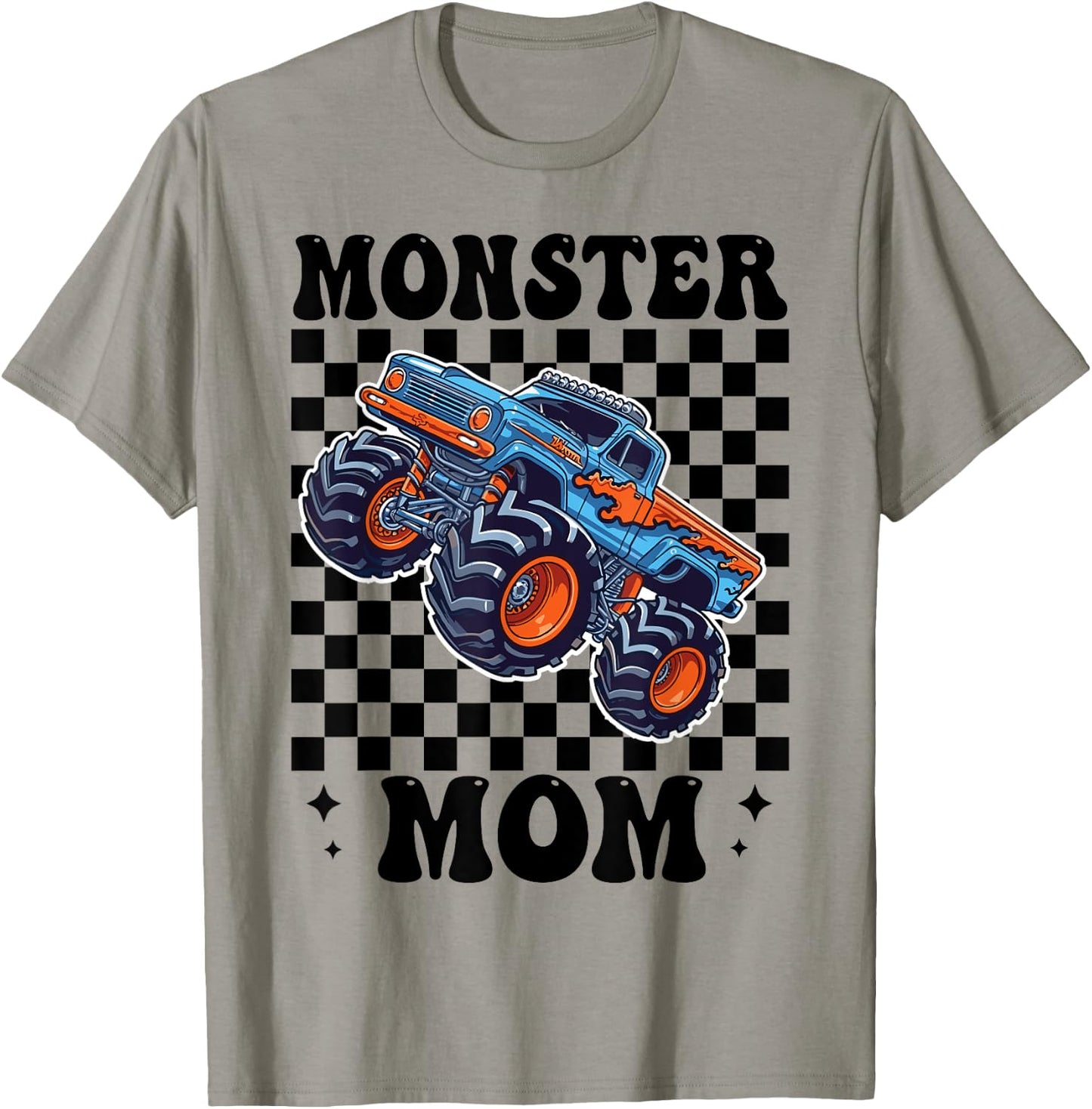 Monster Truck Mama Mom Monster Truck Are My Jam Truck Lovers T-Shirt - T-Shirt | Sand