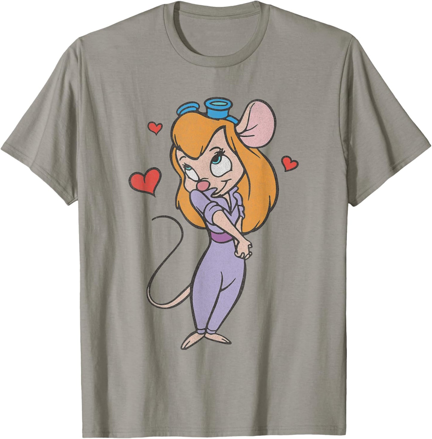 Disney Chip 'n' Dale Rescue Rangers Gadget Hackwrench Love T-Shirt - T-Shirt | Sand