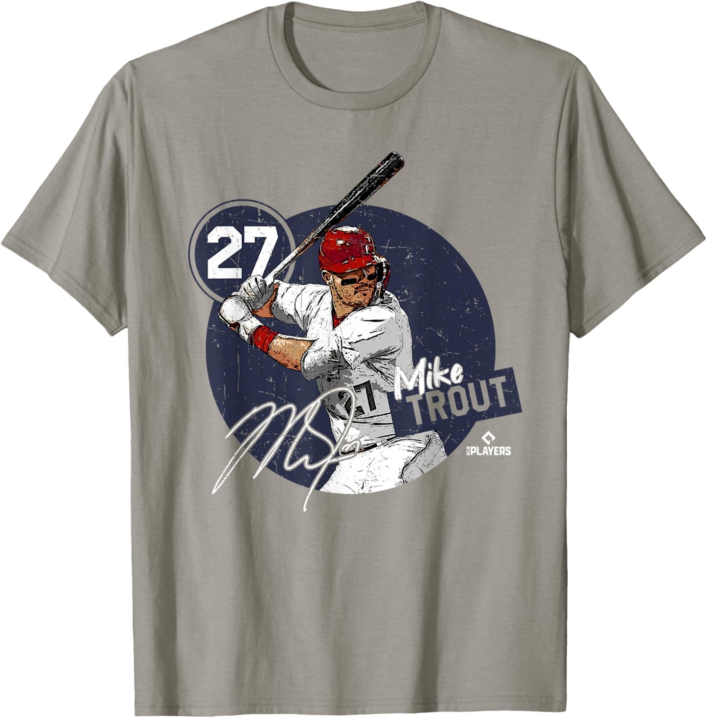 Mike Trout | Los Angeles Baseball MLB Players | MLBTRO4005 T-Shirt - T-Shirt | Sand