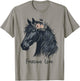 Friesian Horse Lover Majestic Friesian Horse Riding T-Shirt - T-Shirt | Sand