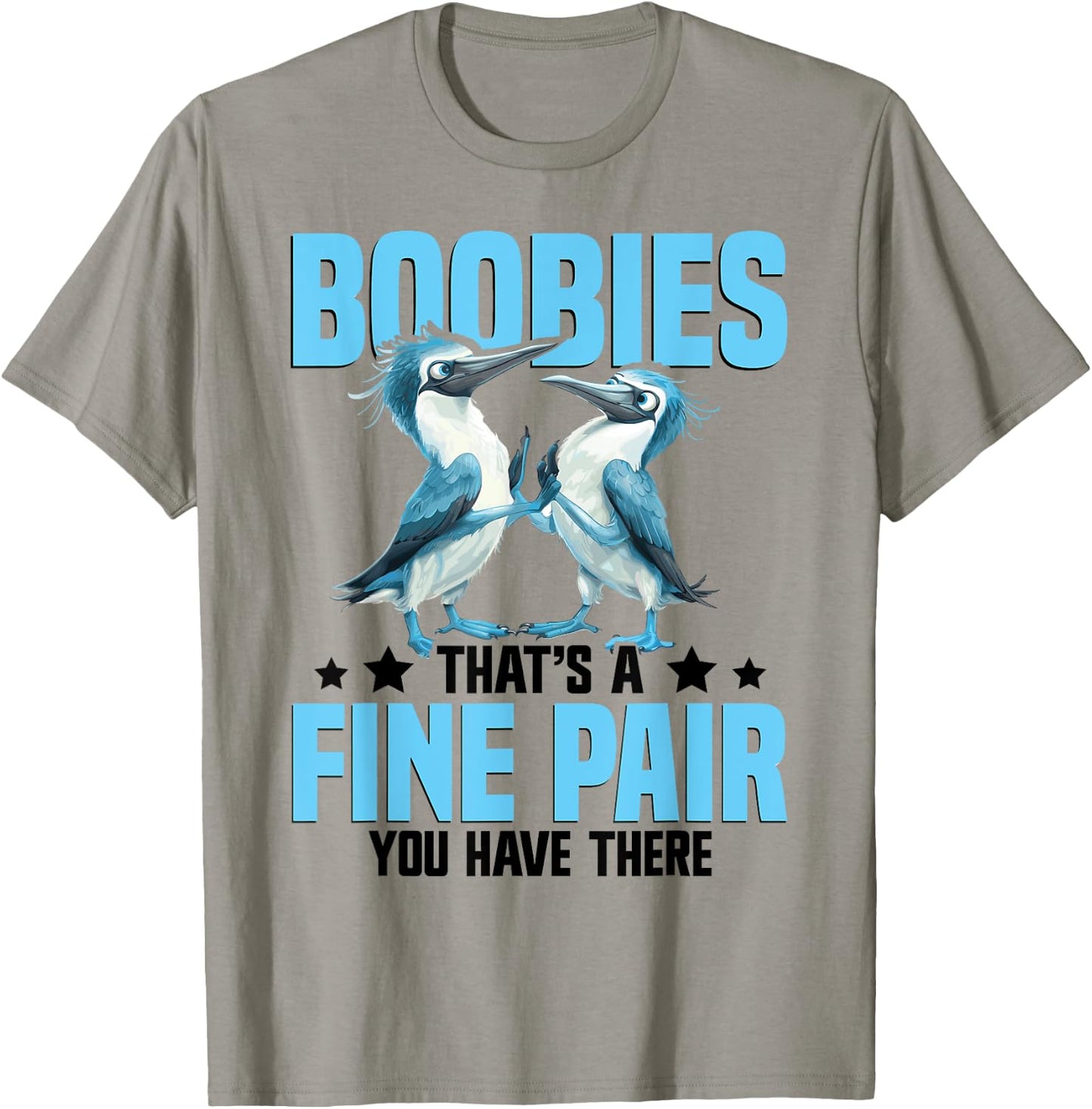 Blue Footed Booby Lover Boobie Bird Plush Blue Foot Booty T-Shirt - T-Shirt | Sand