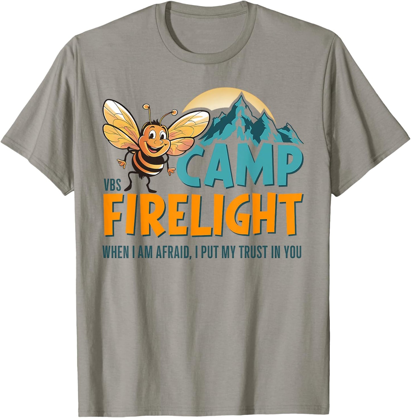 Camp Firelight VBS Camp Vacation Bible School Firework 2024 T-Shirt - T-Shirt | Sand