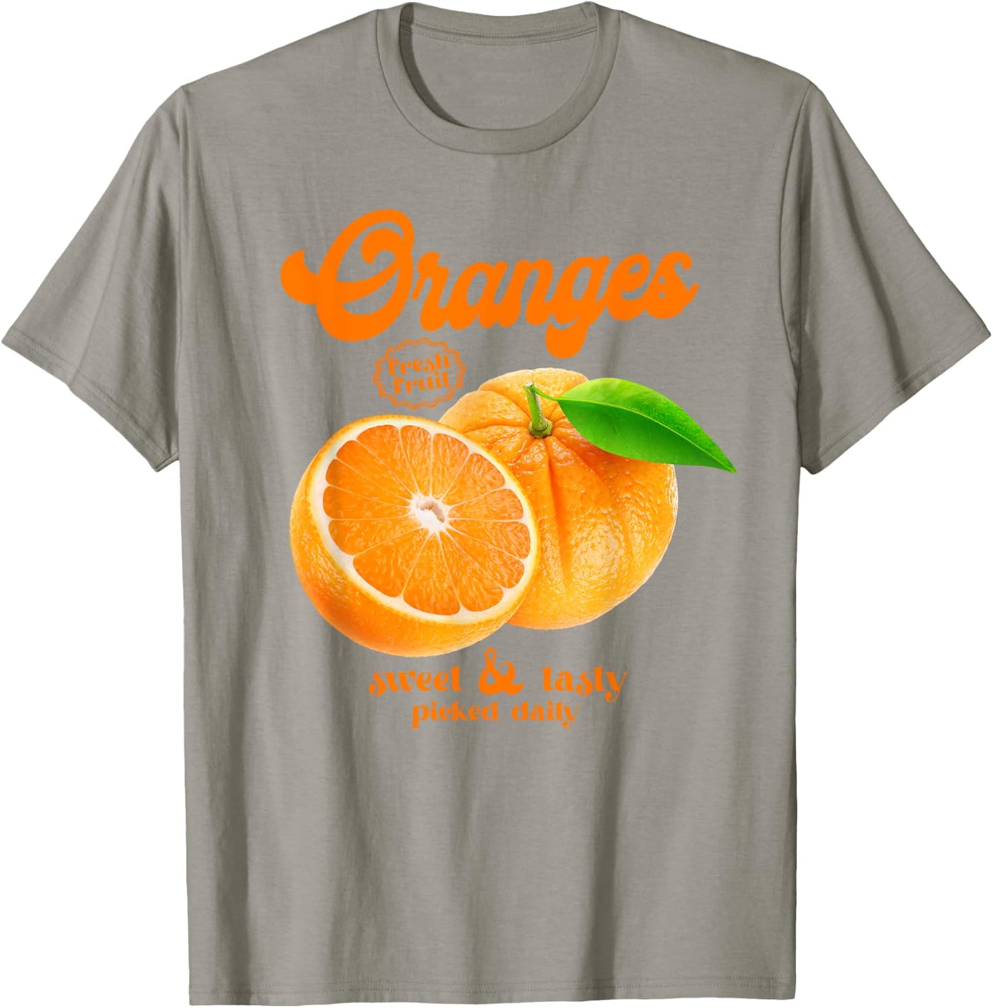 Oranges Fresh Fruit Sweet & Tasty Vintage Style Oranges T-Shirt - T-Shirt | Sand
