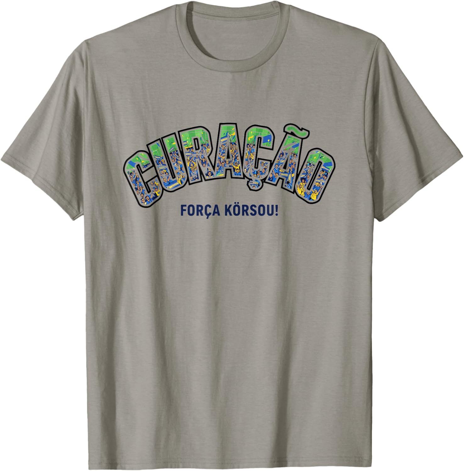 Soccer Fan Shirt 2026 Curacao Forca Korsou Pride T-Shirt - T-Shirt | Sand