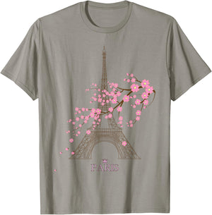 Paris Eiffel Tower The Sign of Love France Parisian Home T-Shirt - T-Shirt | Sand
