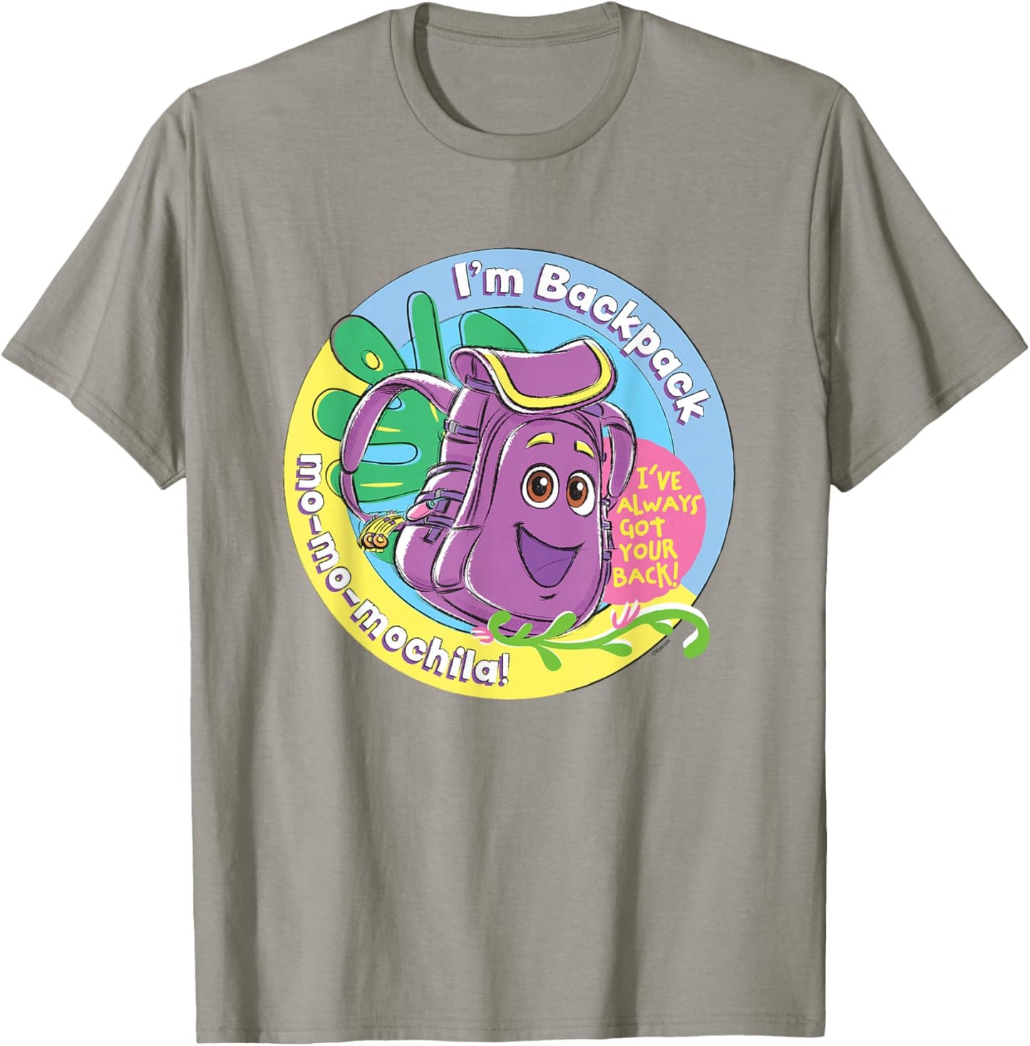 Dora the Explorer I'm Backpack Mo-Mo-Mochila! Chest Logo T-Shirt - T-Shirt | Sand