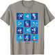 Sonic The Hedgehog Many Poses Of Sonic Retro Panels T-Shirt - T-Shirt | Sand