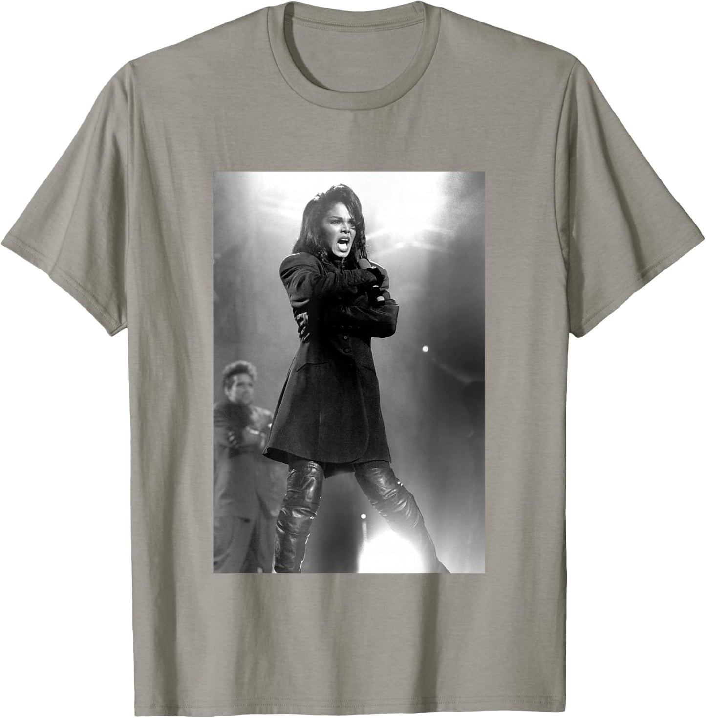 Janet Jackson Singing Live On Stage by Stephen Wright T-Shirt - T-Shirt | Sand
