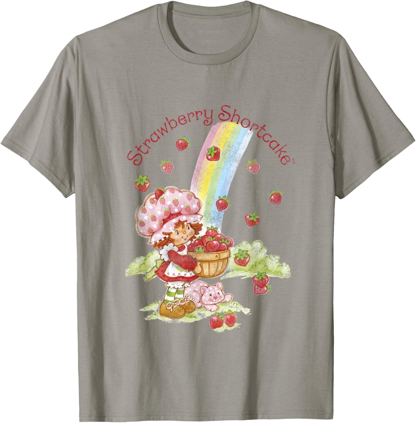 Strawberry Shortcake Rainbow Bounty Vintage T-Shirt - T-Shirt | Sand