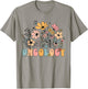 Oncology Nurse OCN Nursing Oncologist Flower Groovy Retro T-Shirt - T-Shirt | Sand
