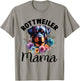 Floral Rottweiler Mom Dog Lovers Rottie Mama Mother's Day Men Women Kids T-Shirt - T-Shirt | Sand