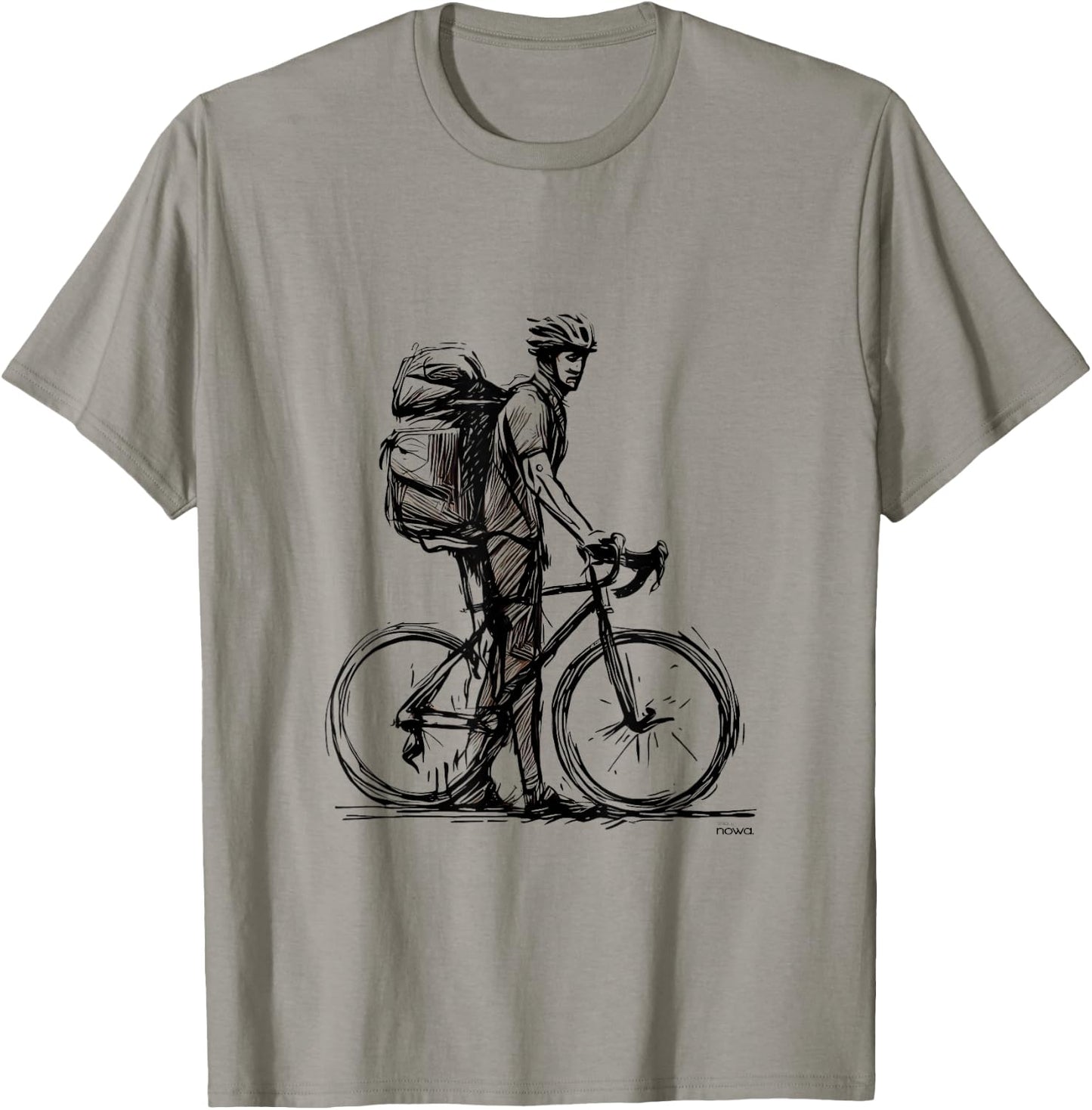 Cycling Bicycle Funny Gravel Bikepacking Backpack Travel Iii T-Shirt - T-Shirt | Sand