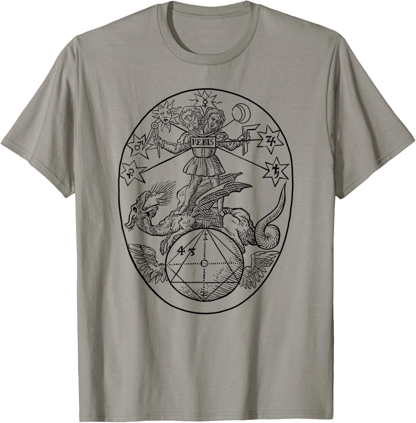 Azoth - Azotto - REBIS, Basil Valentine, Alchemy, Basil Valentine T-Shirt - T-Shirt | Sand