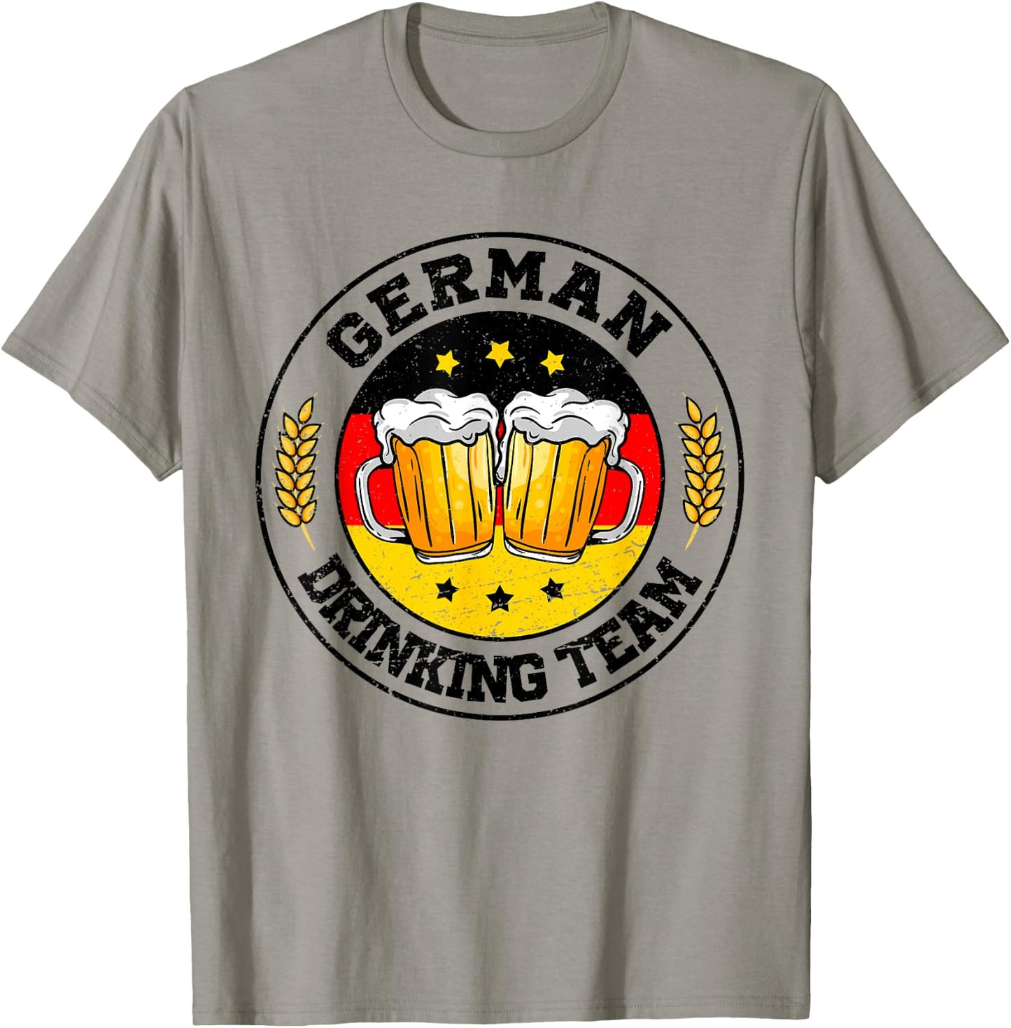 German Drinking Team Vintage Germany Flag Oktoberfest T-Shirt - T-Shirt | Sand