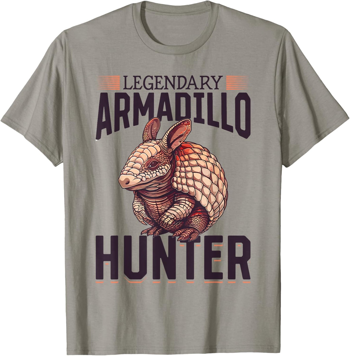 Funny Armadillo Animal Legendary Armadillo Hunter T-Shirt - T-Shirt | Sand