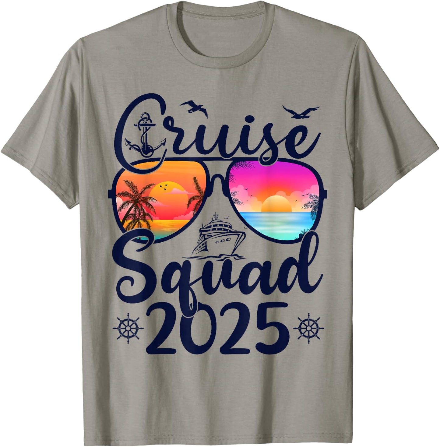 Cruise Squad 2025 Summer Vacation Matching Family Cruise T-Shirt - T-Shirt | Sand