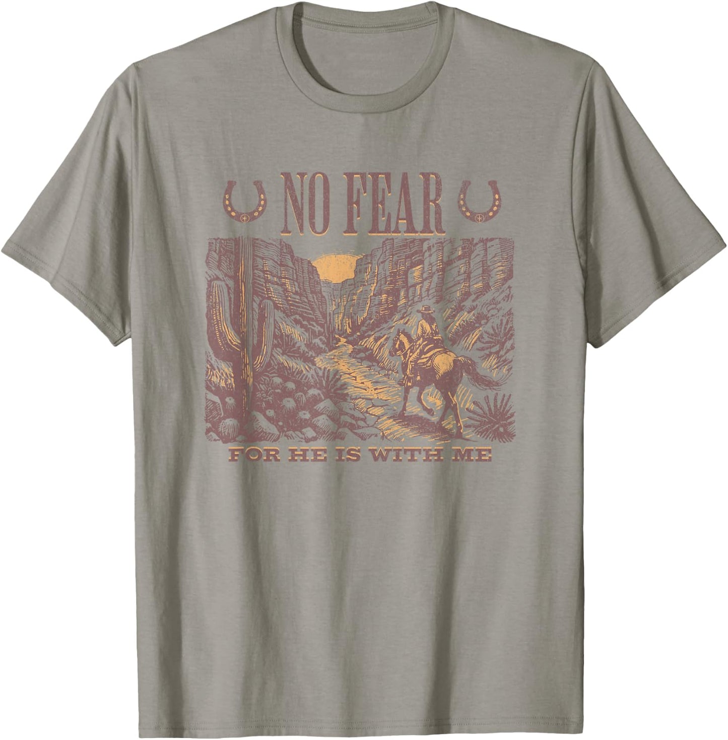 Cowboy Bible Scripture Verse Western Jesus For Faith T-Shirt - T-Shirt | Sand