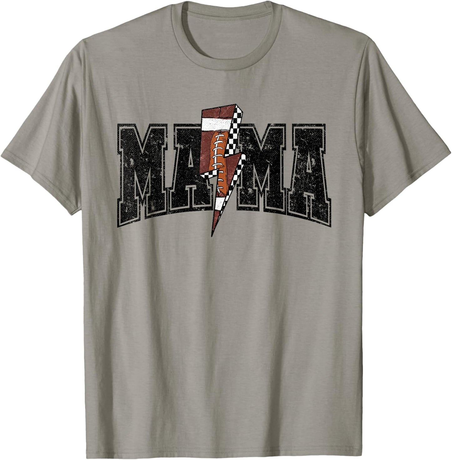 Vintage Football Mama T-Shirt - T-Shirt | Sand