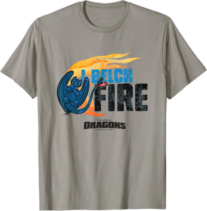 How to Train Your Dragon I Belch Fire Toothless Retro Poster T-Shirt - T-Shirt | Sand