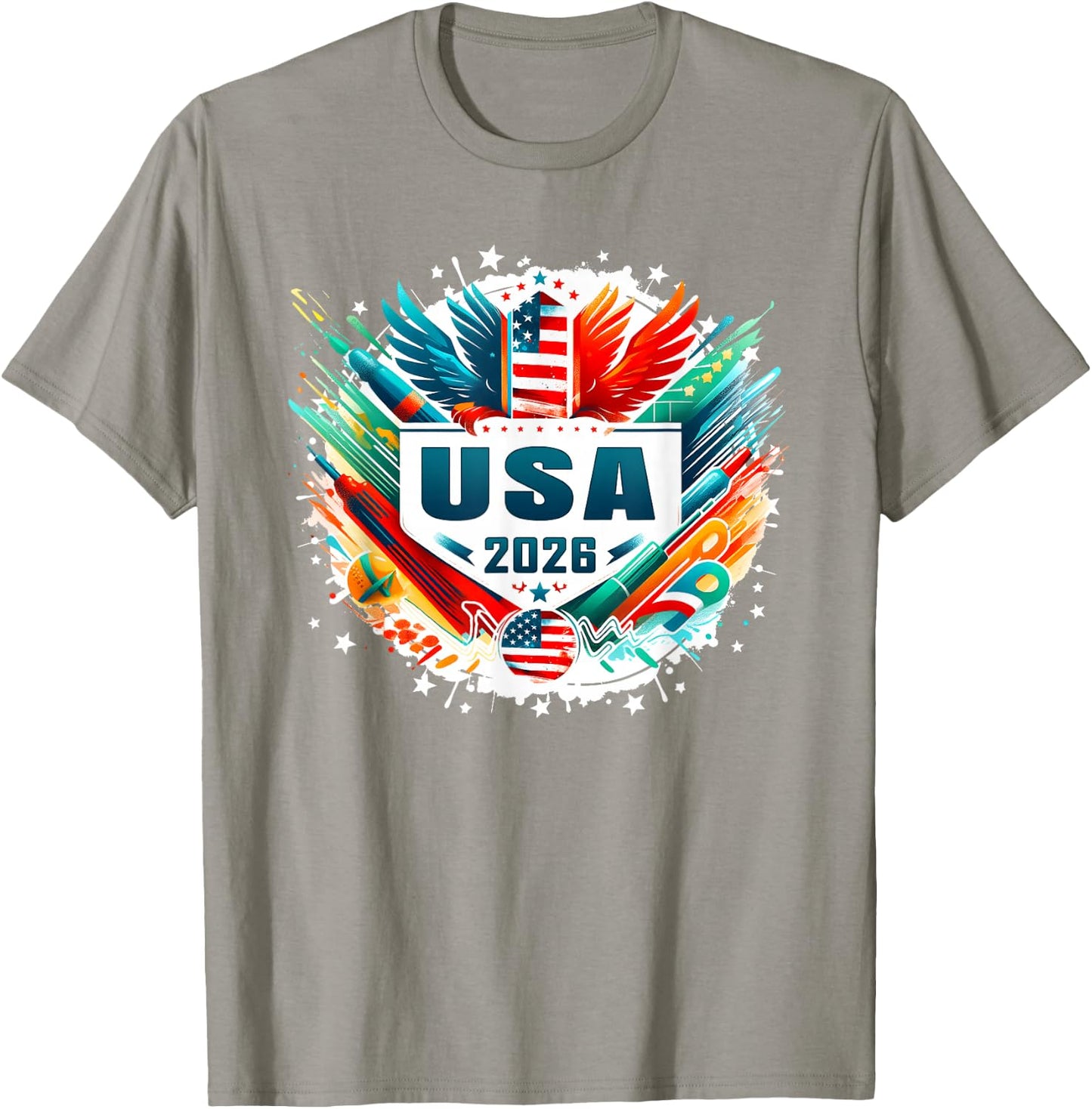 USA Player 2026 Women Men Boys Kids Youth Teen USA 2026 T-Shirt - T-Shirt | Sand
