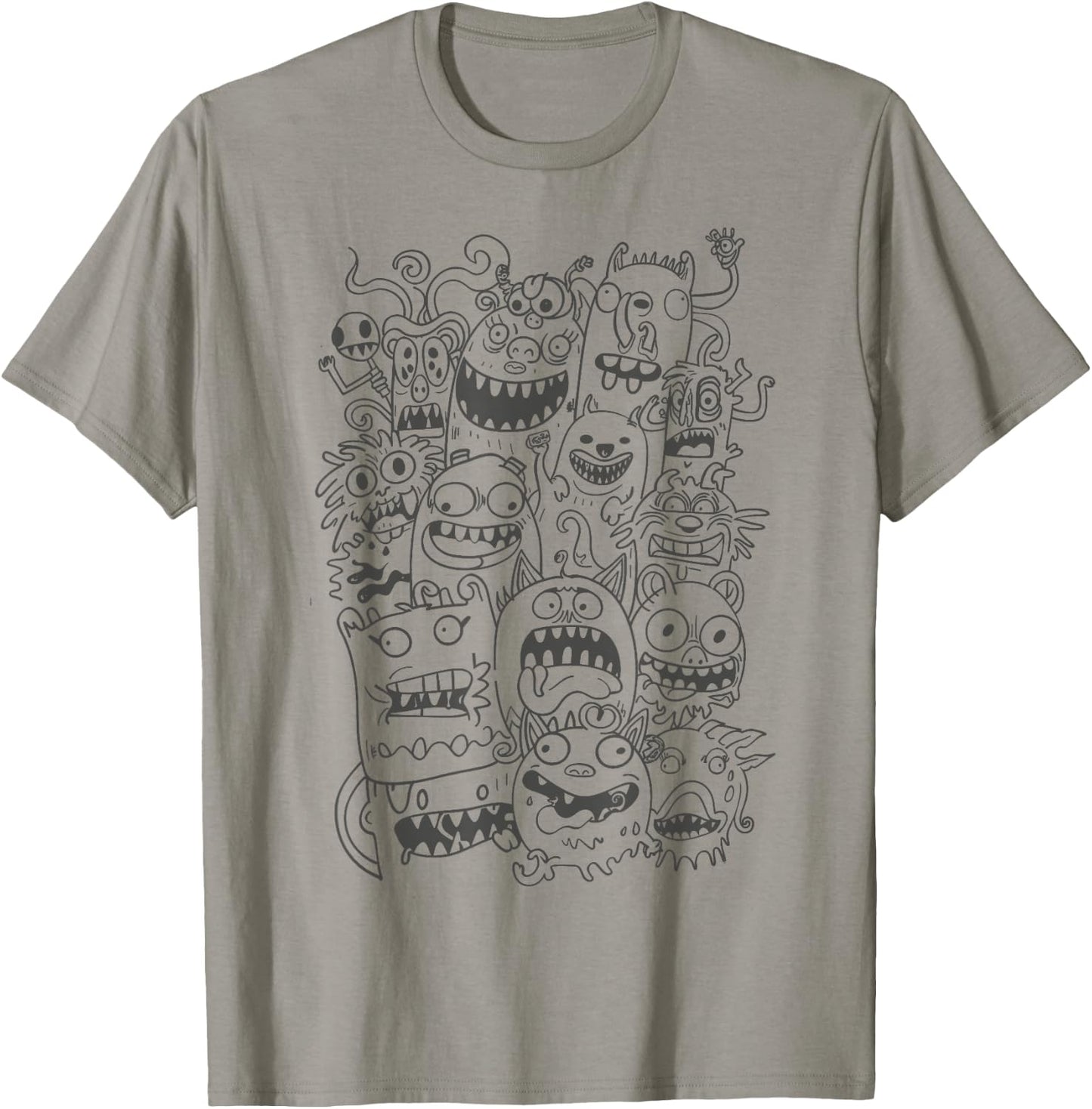 Cute Cartoon Funny Monsters Art for Kids T-Shirt - T-Shirt | Sand