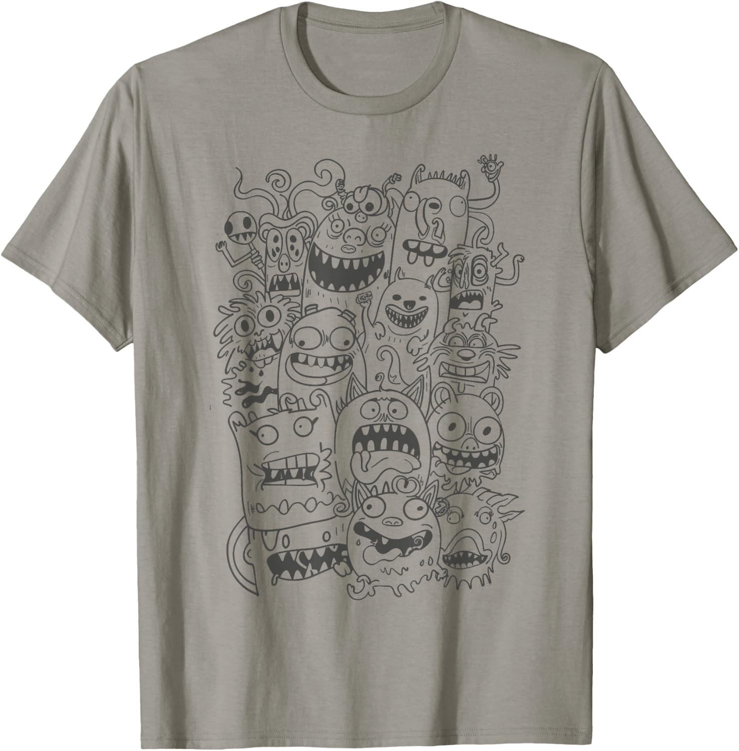 Cute Cartoon Funny Monsters Art for Kids T-Shirt - T-Shirt | Sand