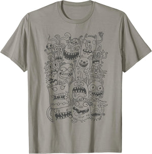 Cute Cartoon Funny Monsters Art for Kids T-Shirt - T-Shirt | Sand