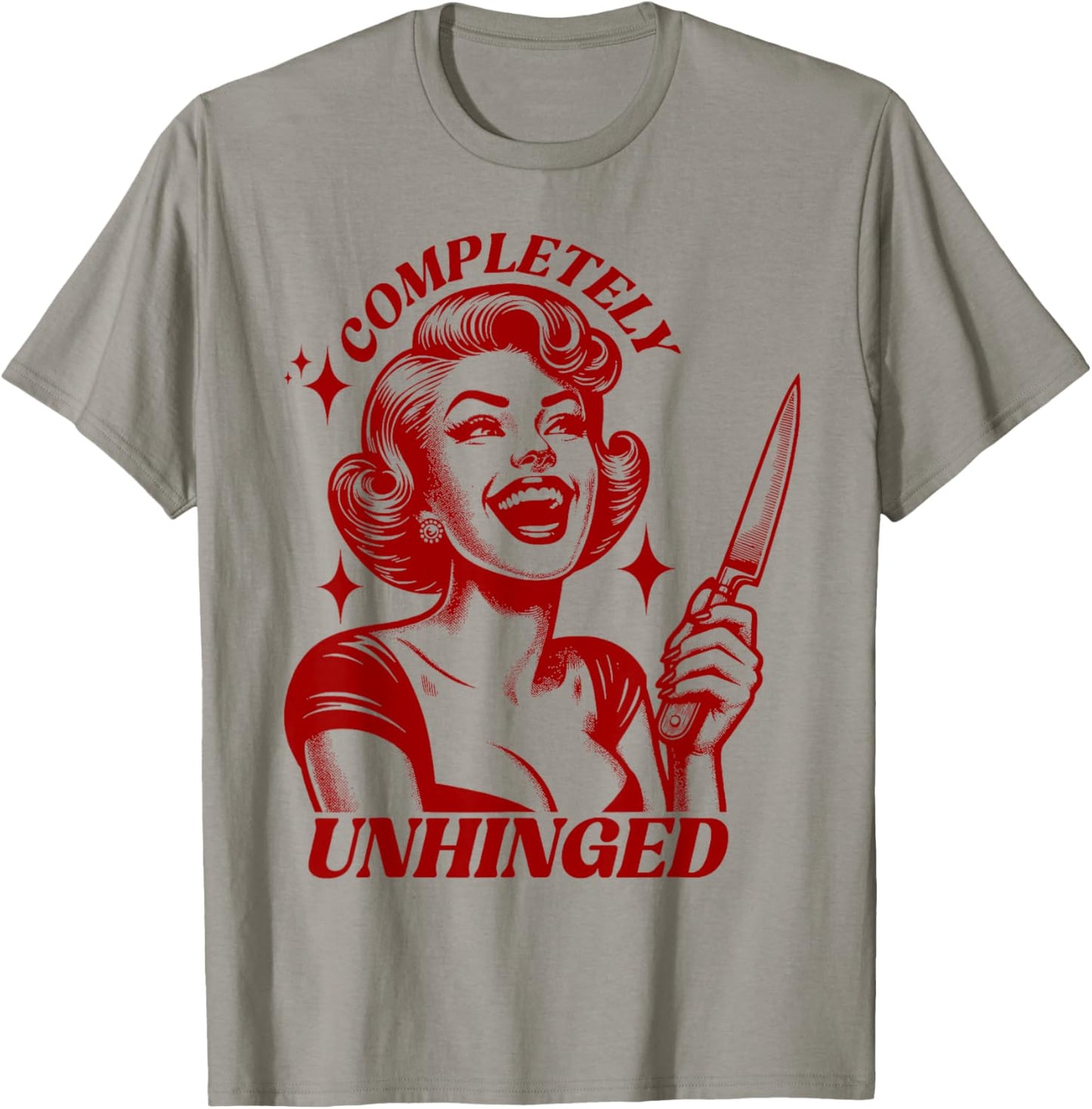 Completely Unhinged Retro Unhinged Girl T-Shirt - T-Shirt | Sand