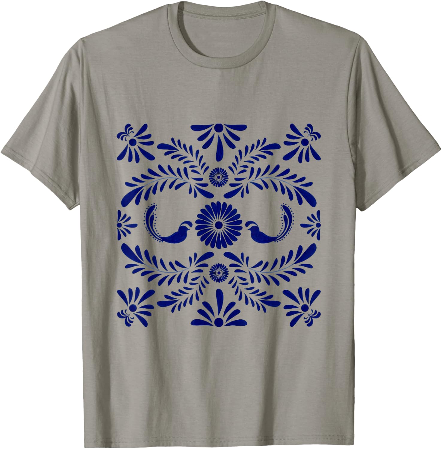 Mexican Talavera Pattern T-Shirt - T-Shirt | Sand