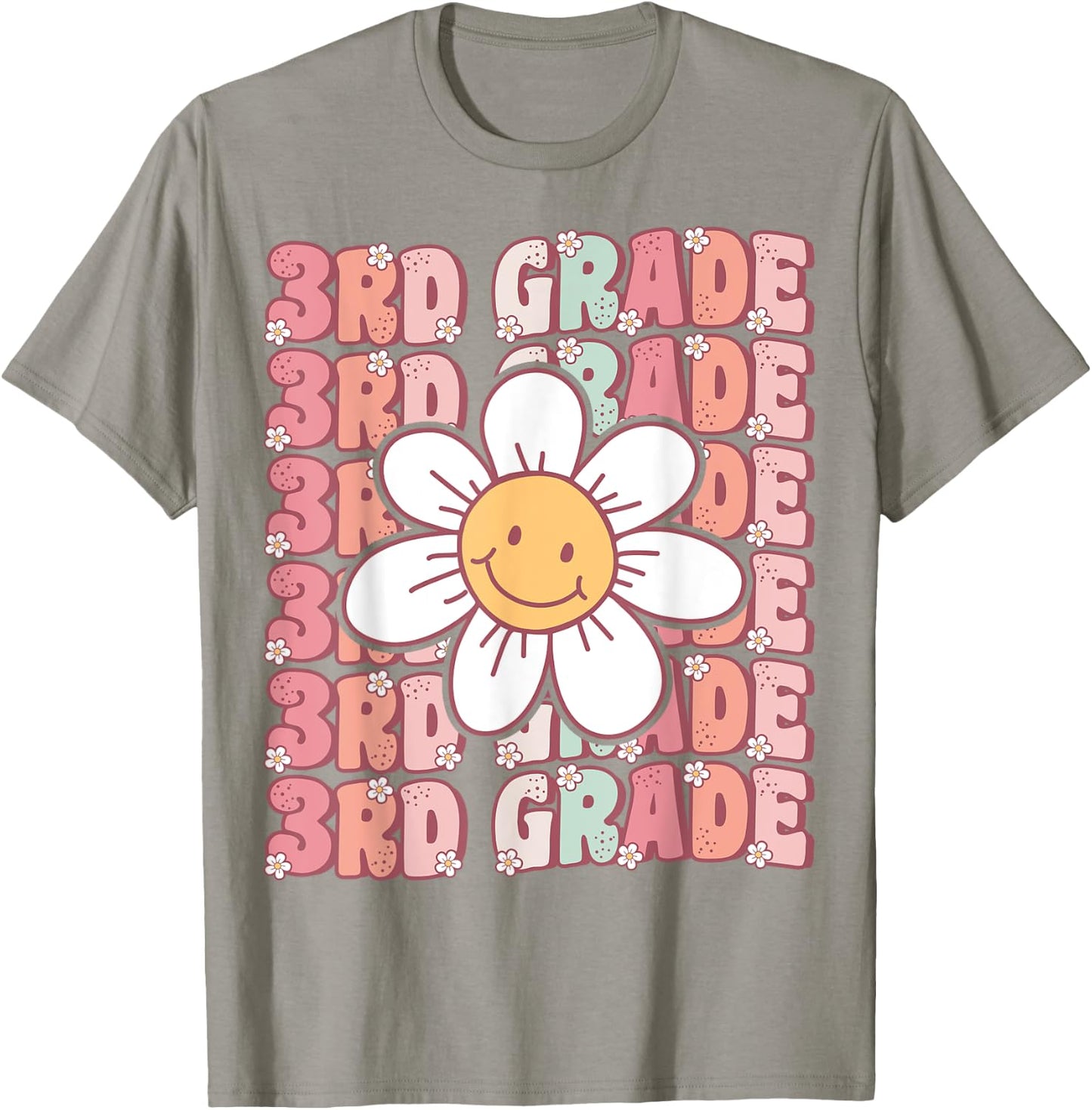 70s Groovy 3rd Grade Back To School First Day of Third Grade T-Shirt - T-Shirt | Sand