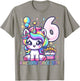 Unicorn 6th Birthday 6 Year Old Unicorn Party Girls Outfit T-Shirt - T-Shirt | Sand