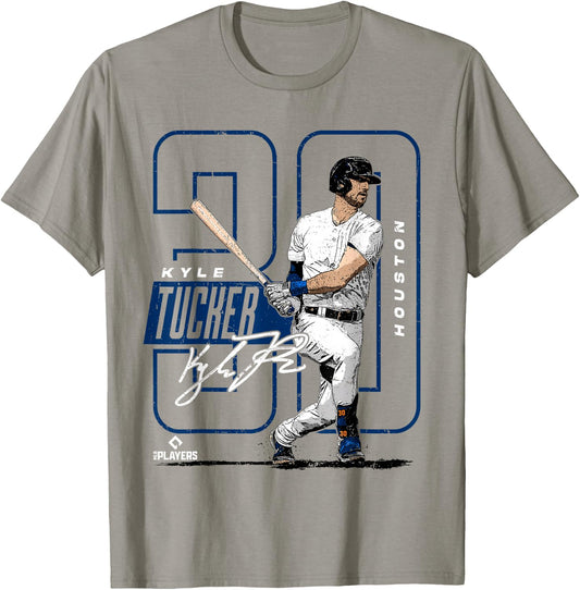 License Champs Kyle Tucker | Houston Baseball MLB Players | MLBTUC4001 T-Shirt - T-Shirt | Sand