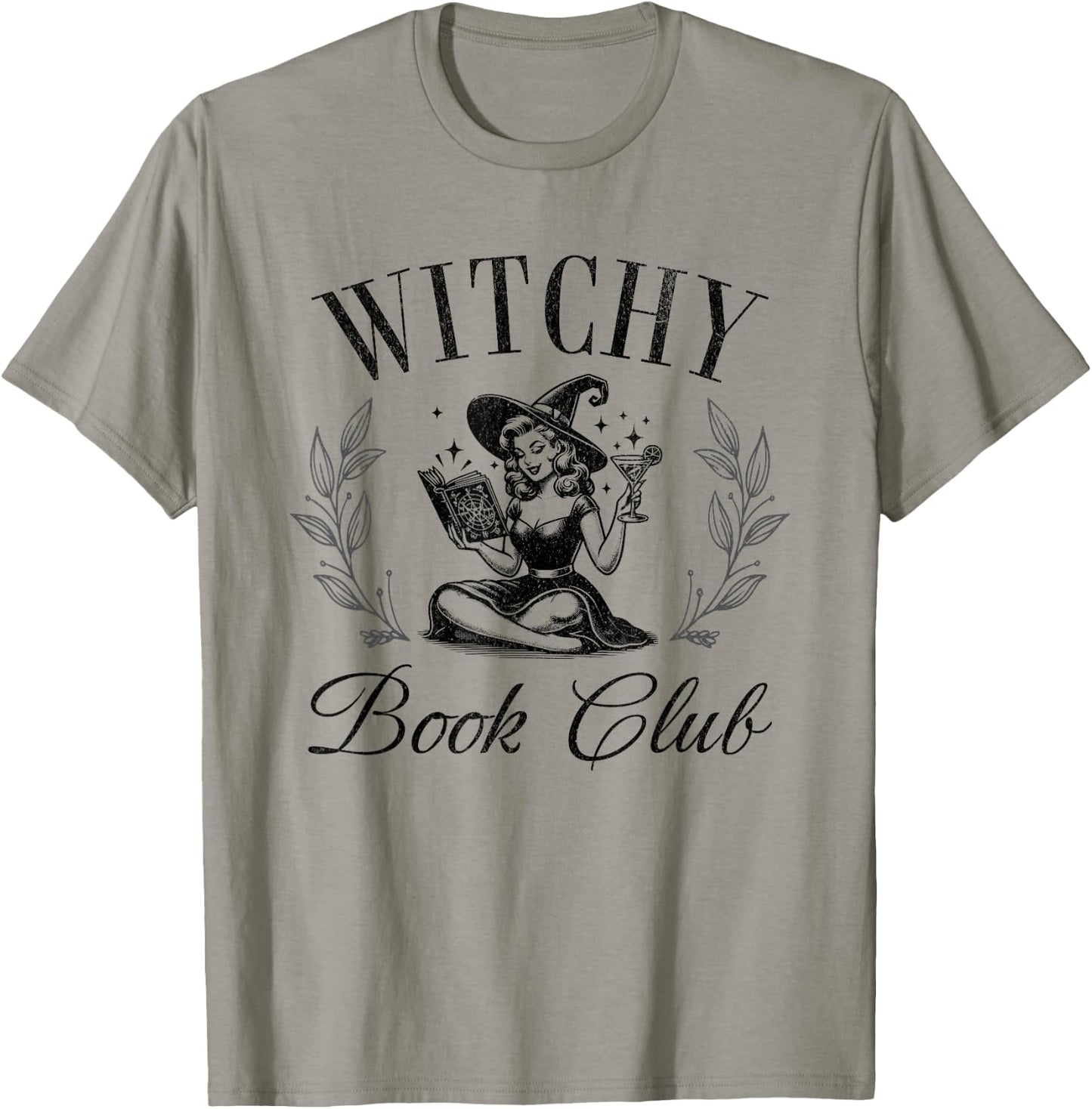 Witchy Book Club Halloween Spells Quote Saying T-Shirt - T-Shirt | Sand