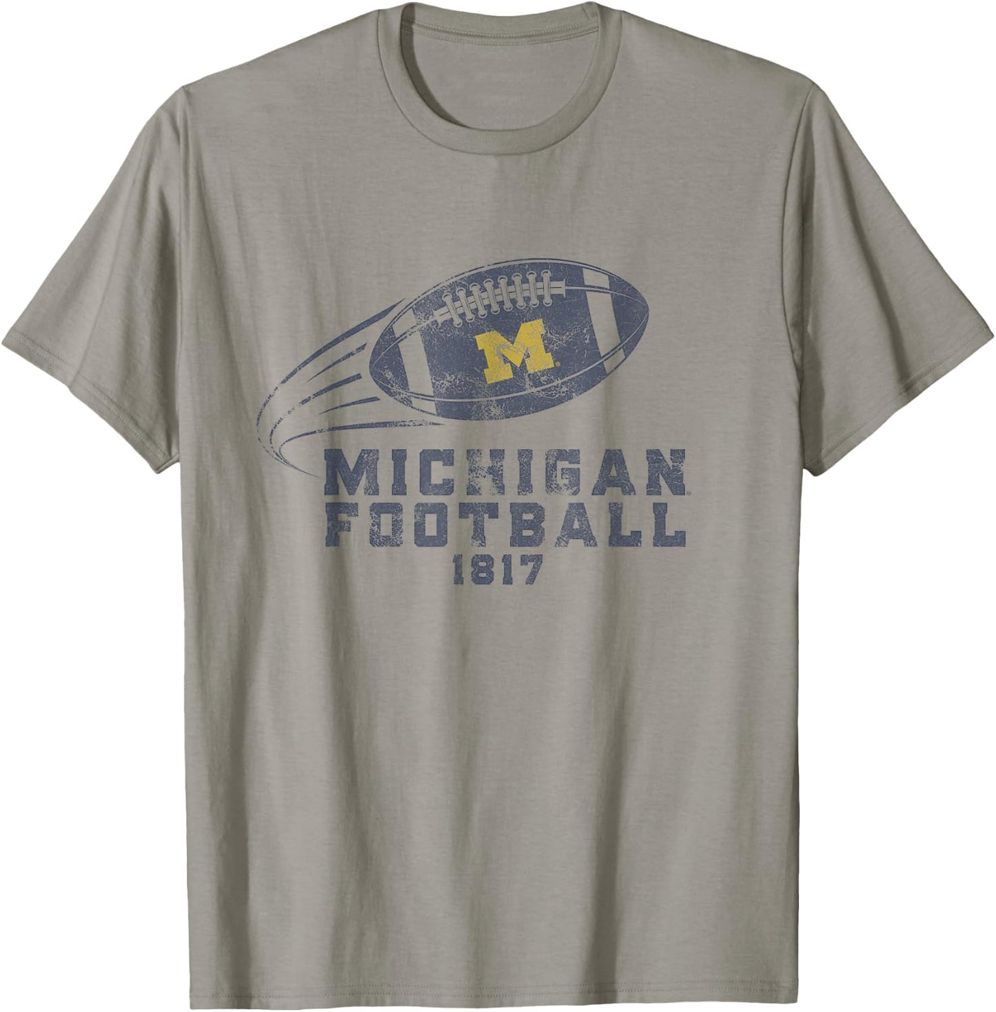 University of Michigan Wolverines U of M Spirit Football T-Shirt - T-Shirt | Sand
