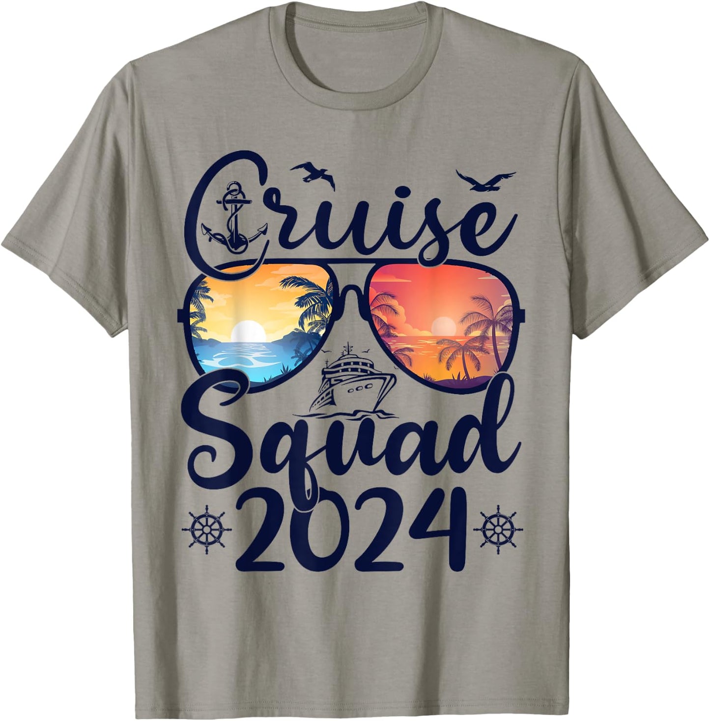 Cruise Squad 2024 Summer Vacation Matching Family Cruise T-Shirt - T-Shirt | Sand